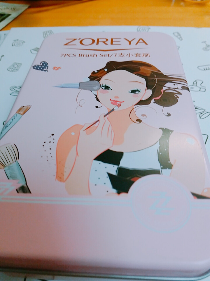 ZOREYA 化妆刷 化妆套装全套 眼影刷粉底刷化妆收纳工具彩妆刷子 化妆刷套装 盒装粉7支怎么样，好用吗，口碑，心得，评价，试用报告,第2张