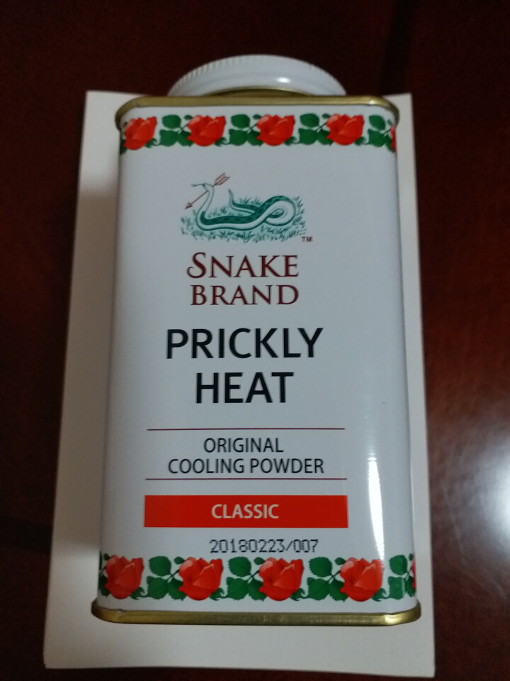 蛇牌（SNAKE BRAND） 泰国蛇牌原装进口圣乐圣露斯蛇粉热痱子粉宝宝儿童爽身粉婴儿 经典玫瑰花 140g怎么样，好用吗，口碑，心得，评价，试用报告,第2张