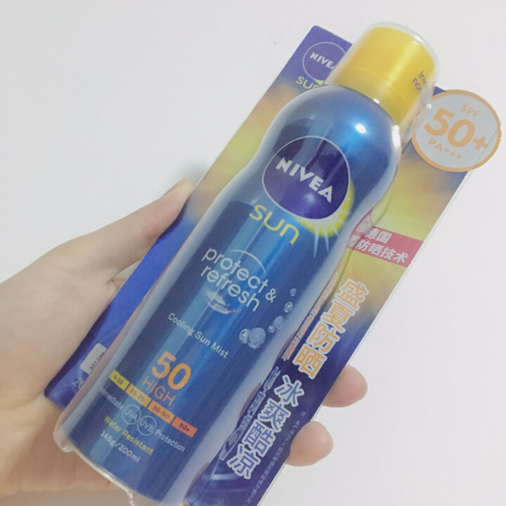 妮维雅(NIVEA)冰爽透明防晒气雾200ml（德国进口 防晒喷雾 防晒霜 隔离 SPF50）怎么样，好用吗，口碑，心得，评价，试用报告,第2张