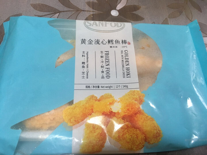 山孚 黄金流心鳕鱼棒 240g 海鲜水产怎么样，好用吗，口碑，心得，评价，试用报告,第2张