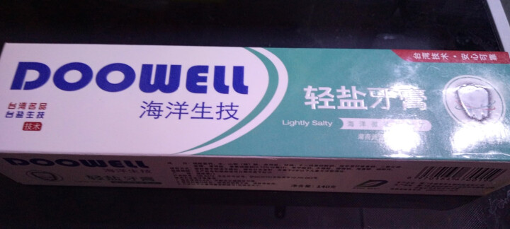 DOOWELL 轻盐牙膏 140g/支怎么样，好用吗，口碑，心得，评价，试用报告,第2张