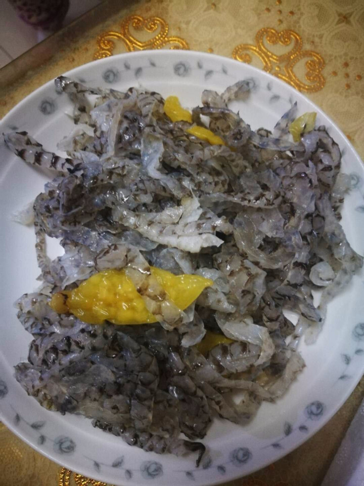 通聚 麻辣鱼皮泡椒鱼皮两种口味220g即食凉拌零食小吃包邮 泡椒味怎么样，好用吗，口碑，心得，评价，试用报告,第4张