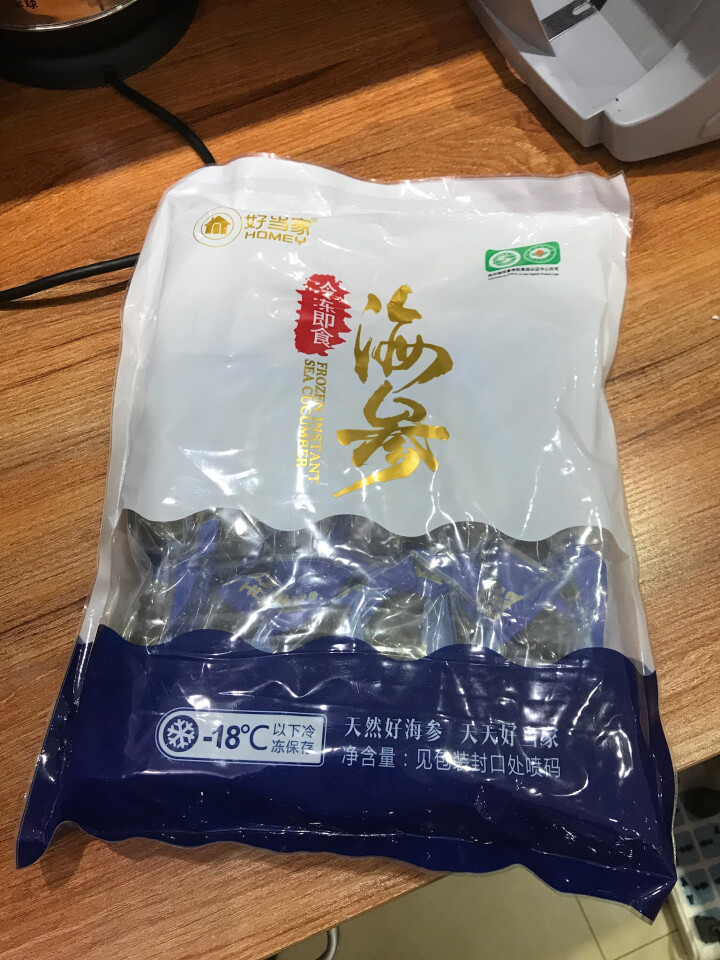 好当家 威海冷冻即食海参 500g 12只 袋装 海鲜水产怎么样，好用吗，口碑，心得，评价，试用报告,第2张