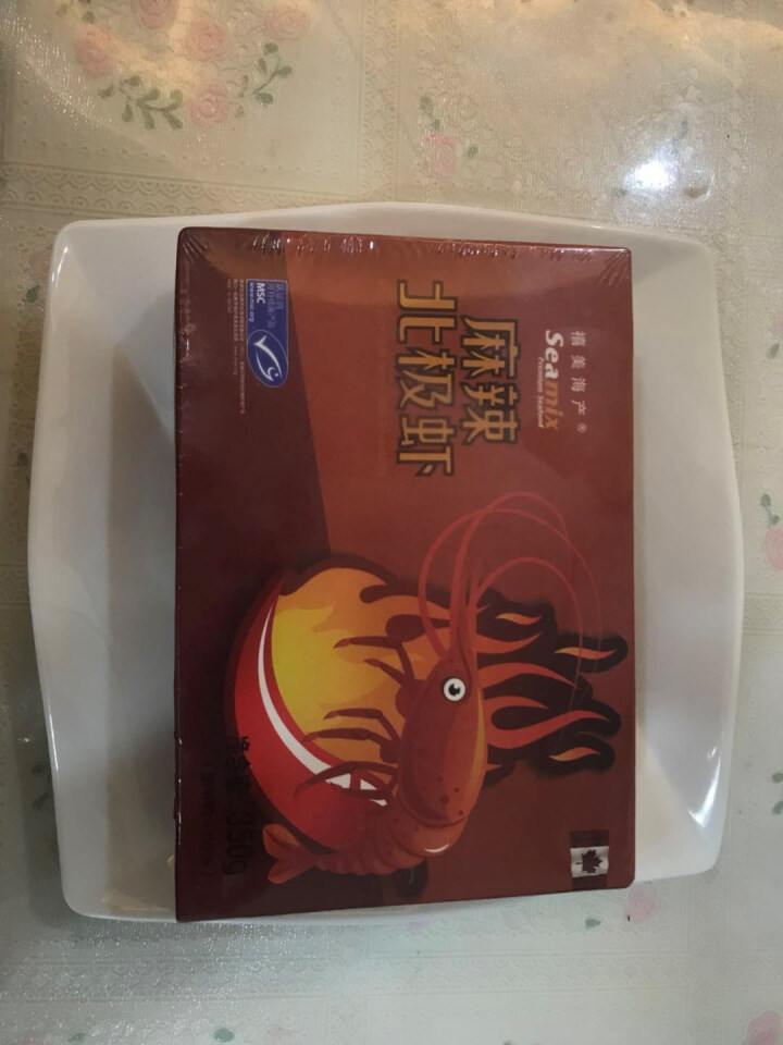 禧美（seamix）熟冻麻辣北极虾350g 微波加热 即食海鲜 盒装怎么样，好用吗，口碑，心得，评价，试用报告,第5张