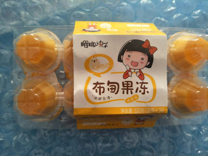 樱桃小丸子 布甸果冻 22g*16个盒装零食 鸡蛋味怎么样，好用吗，口碑，心得，评价，试用报告,第4张