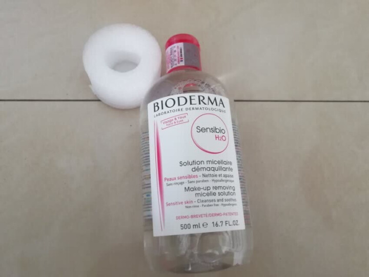 法国贝德玛（Bioderma）舒妍多效洁肤液500ml （卸妆水 深层清洁 粉水 舒缓保湿 敏感肌 眼唇 原装进口）怎么样，好用吗，口碑，心得，评价，试用报告,第2张