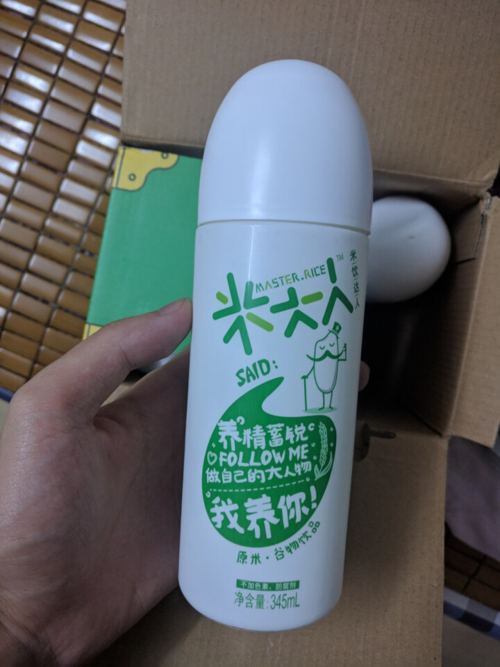 米大人 米露大米谷物饮料6瓶礼盒装  （345 ml*6罐） 原米味 默认1怎么样，好用吗，口碑，心得，评价，试用报告,第2张