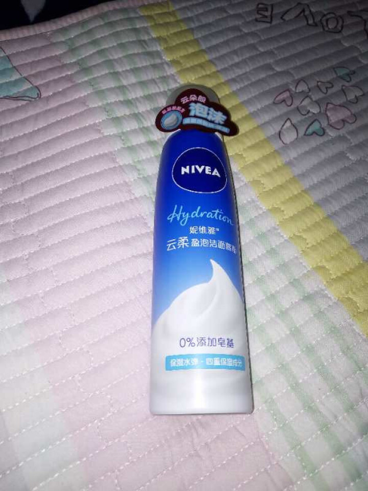 妮维雅(NIVEA)云柔盈泡洁面慕斯150ml（保湿型 女士洗面奶 氨基酸温和洁面）怎么样，好用吗，口碑，心得，评价，试用报告,第4张