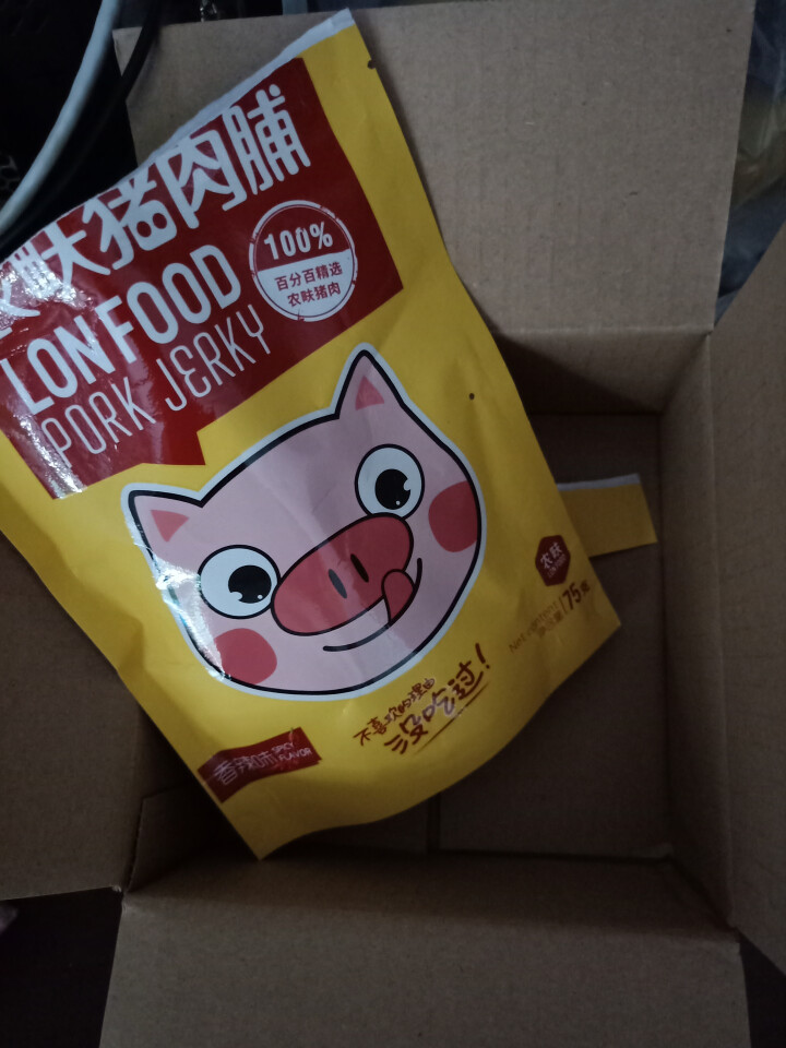 农畉（LONFOOD） 农畉猪肉脯75g 原味蜜汁香辣休闲小零食 香辣怎么样，好用吗，口碑，心得，评价，试用报告,第4张