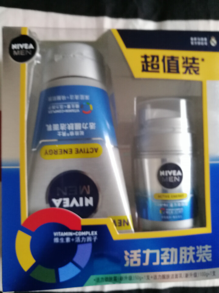 妮维雅(NIVEA)男士活力劲肤露护肤礼盒（劲肤露50g+醒肤洁面乳100g 男士护肤套装）怎么样，好用吗，口碑，心得，评价，试用报告,第2张