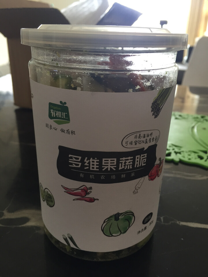 有机汇 有机蔬菜蔬菜干 营养果蔬脆 每80g/罐 1罐怎么样，好用吗，口碑，心得，评价，试用报告,第2张