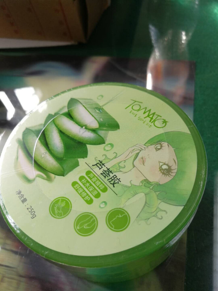 番茄派芦荟胶250g润肤霜护肤品控油嫩肤水润有弹性补水保湿面霜女士男士 1盒装怎么样，好用吗，口碑，心得，评价，试用报告,第2张