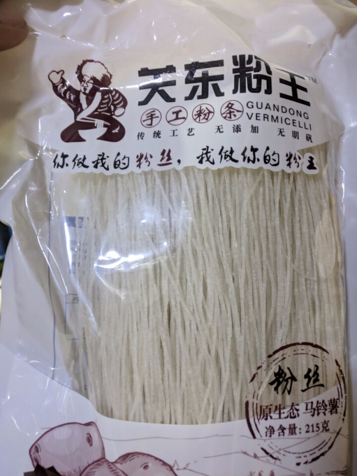 关东粉王 东北马铃薯粉丝  土豆粉丝215g 东北特产怎么样，好用吗，口碑，心得，评价，试用报告,第2张