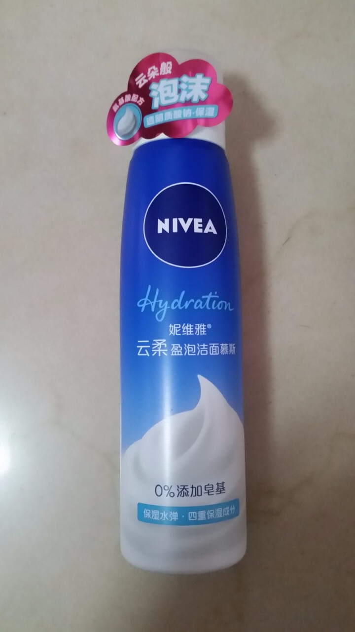 妮维雅(NIVEA)云柔盈泡洁面慕斯150ml（保湿型 女士洗面奶 氨基酸温和洁面）怎么样，好用吗，口碑，心得，评价，试用报告,第2张