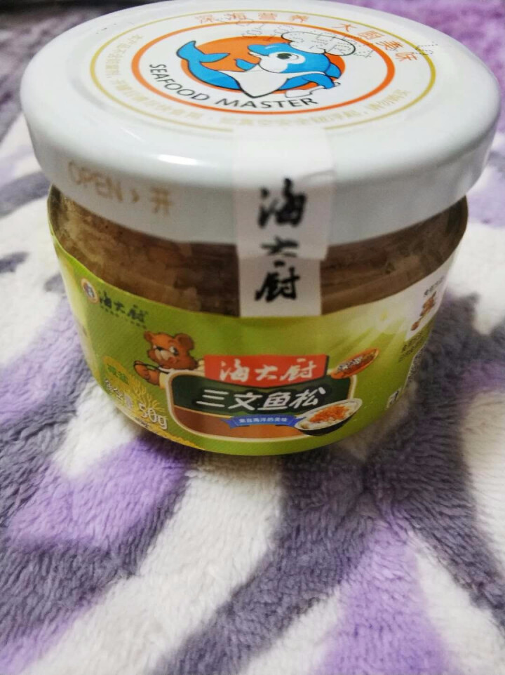 海大厨 日式儿童辅食三文鱼肉松 鱼松 肉酥 50克/罐 海鲜即食鱼制品罐头怎么样，好用吗，口碑，心得，评价，试用报告,第2张