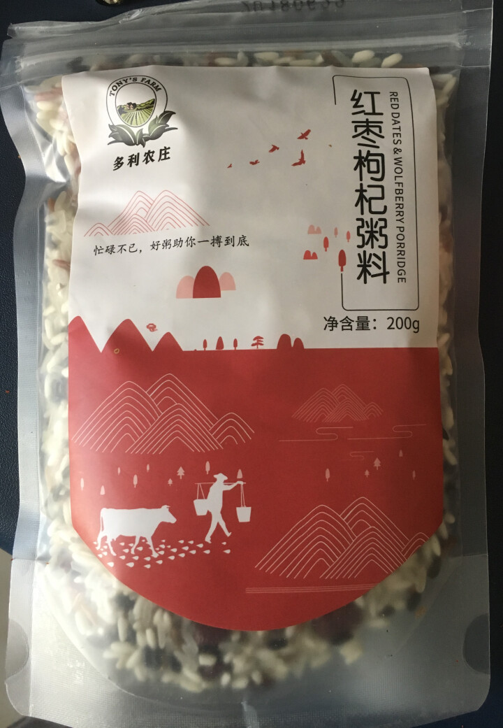 多利农庄 暖心粥道礼盒1kg/盒 200g/袋*5 养生杂粮粥怎么样，好用吗，口碑，心得，评价，试用报告,第4张