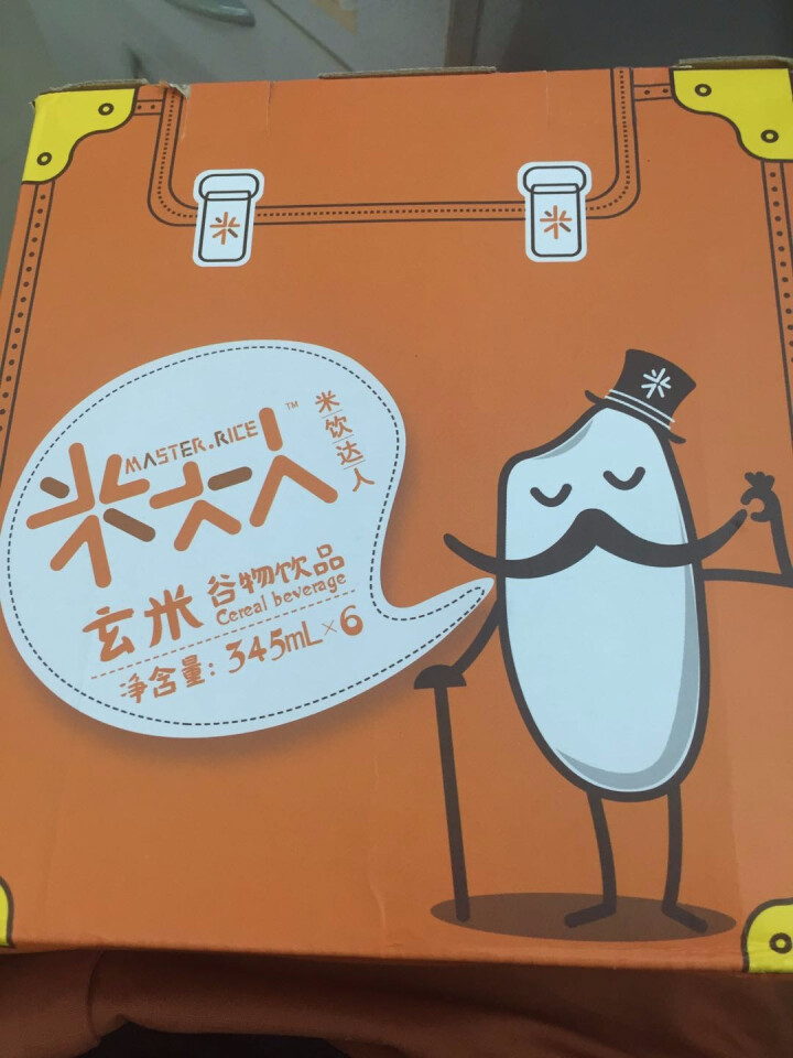 米大人 米露大米谷物饮料6瓶礼盒装 （345 ml*6瓶） 玄米（糙米）味怎么样，好用吗，口碑，心得，评价，试用报告,第2张