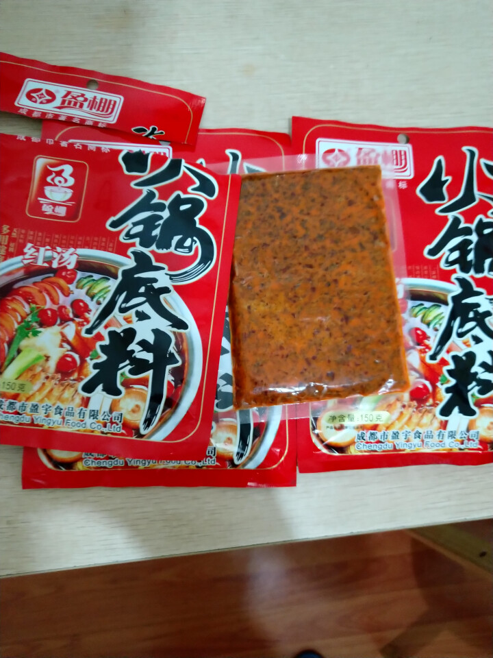 盈棚 红汤火锅底料150g*3袋 四川特产火锅底料 牛油串串香麻辣烫调味料包怎么样，好用吗，口碑，心得，评价，试用报告,第4张