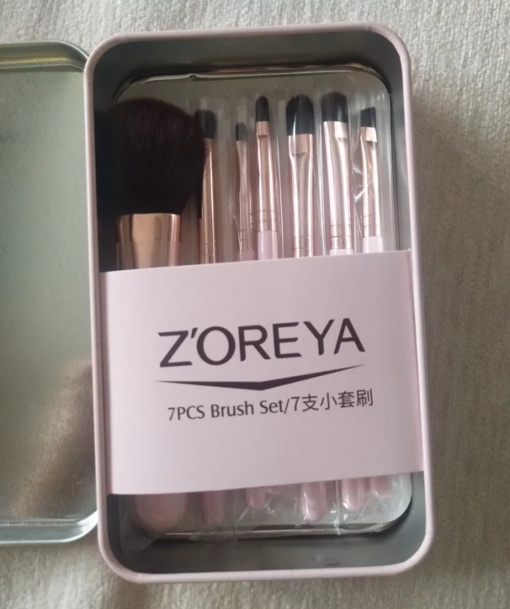 ZOREYA 化妆刷 化妆套装全套 眼影刷粉底刷化妆收纳工具彩妆刷子 化妆刷套装 盒装粉7支怎么样，好用吗，口碑，心得，评价，试用报告,第6张