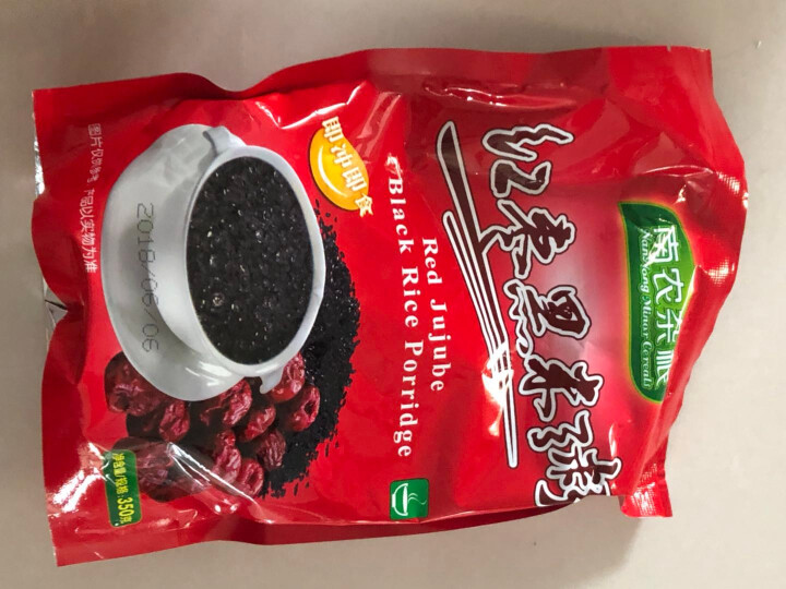 南农（nannong） 南农 红枣黑米粥方便速食五谷杂粮代餐食品营养粥 红枣黑米粥350g怎么样，好用吗，口碑，心得，评价，试用报告,第2张