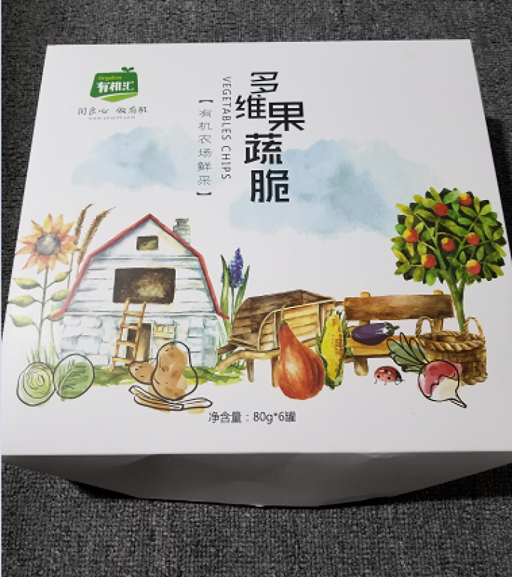 有机汇 有几多果蔬脆礼盒 6盒什锦装（80g*6盒）怎么样，好用吗，口碑，心得，评价，试用报告,第2张