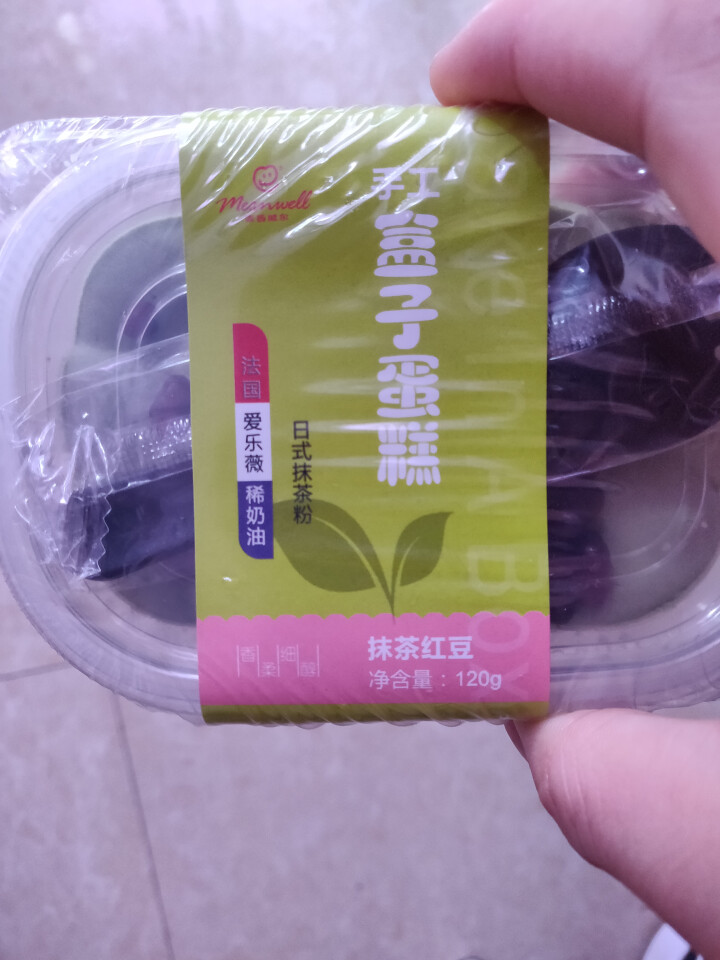 麦香威尔 抹茶红豆盒子蛋糕  120g怎么样，好用吗，口碑，心得，评价，试用报告,第2张