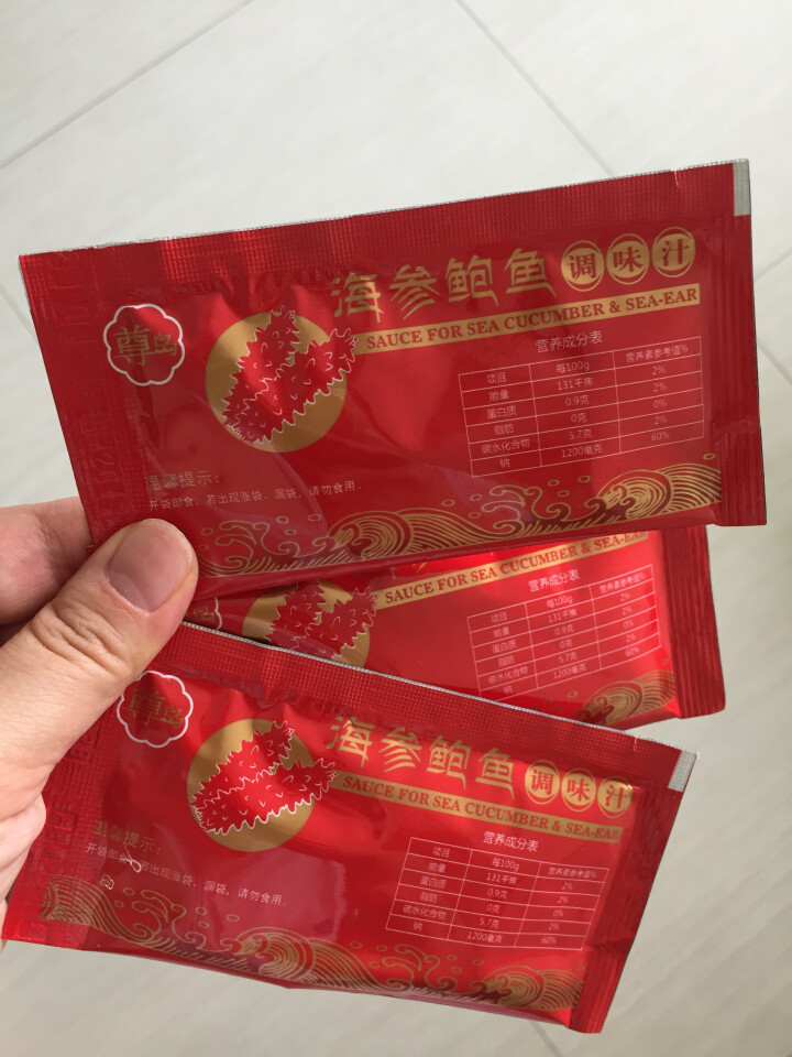 尊岛 大连即食海参鲍鱼调味汁 60g 3袋 盒装怎么样，好用吗，口碑，心得，评价，试用报告,第2张