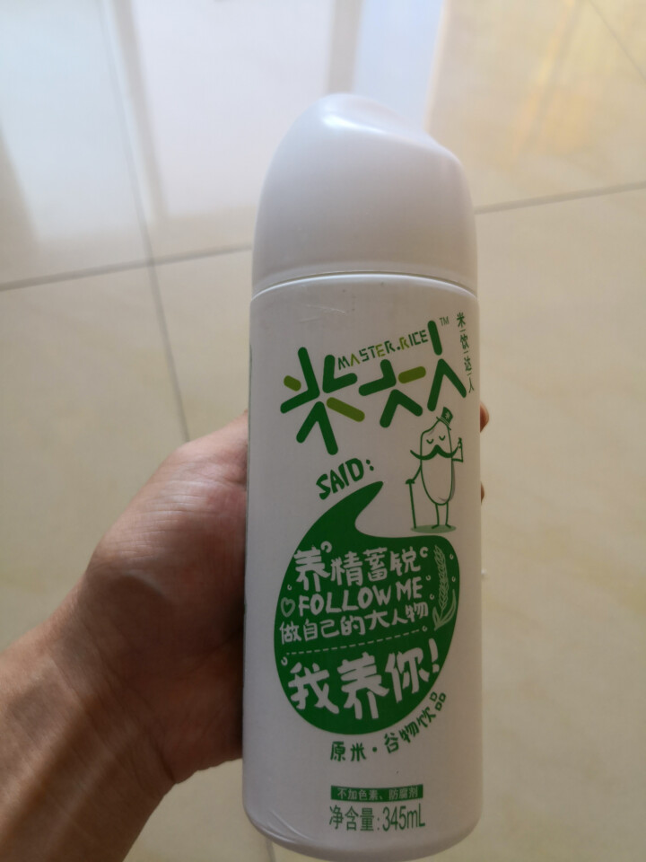 米大人 米露大米谷物饮料6瓶礼盒装  （345 ml*6罐） 原米味 默认1怎么样，好用吗，口碑，心得，评价，试用报告,第3张