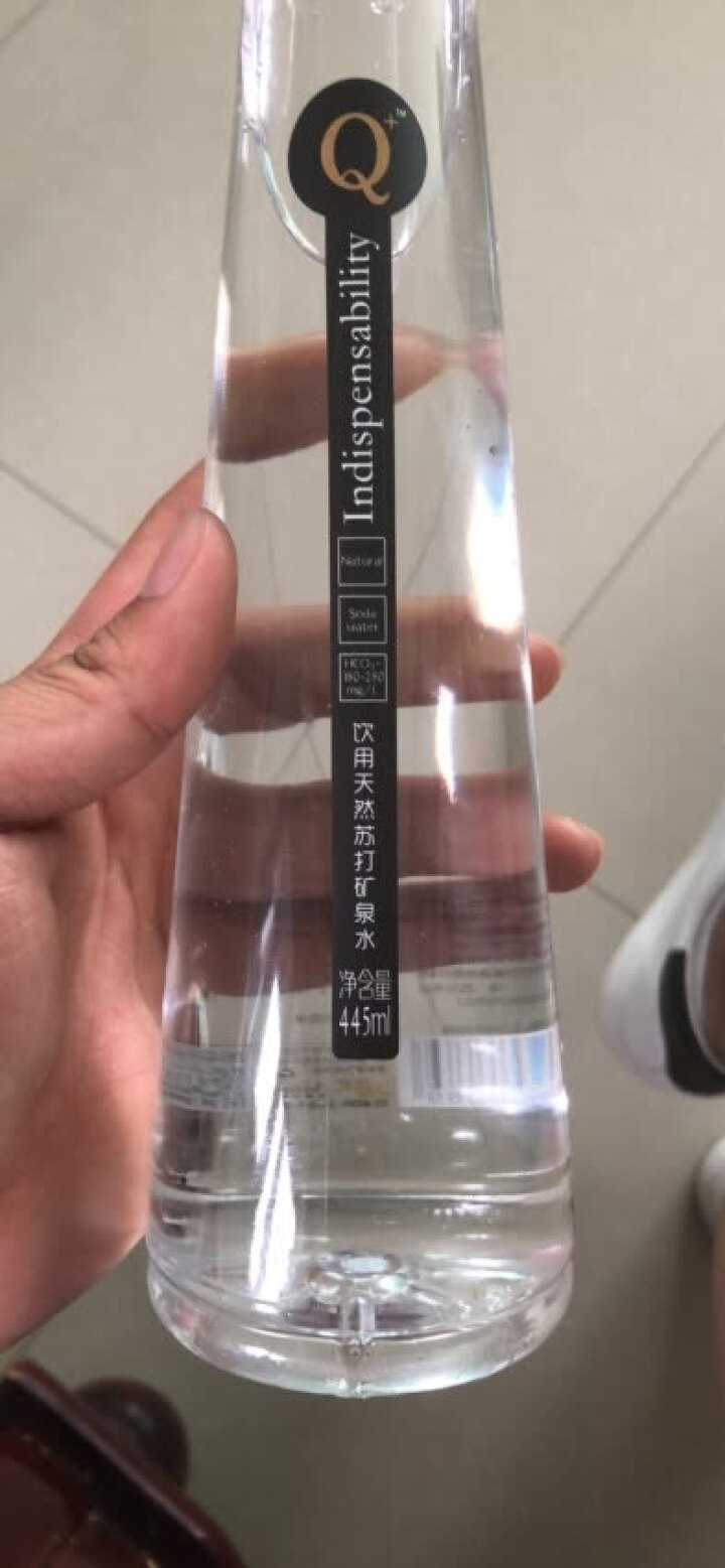 Q+ 天然苏打矿泉水 弱碱性无气无糖家庭饮用水 445ml*15瓶 一箱怎么样，好用吗，口碑，心得，评价，试用报告,第3张