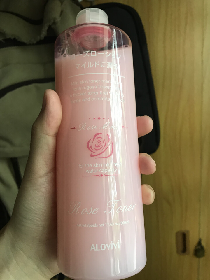 alovivi 玫瑰柔润精华水500ml（大粉水 爽肤水 滋润保湿水 嫩肤）怎么样，好用吗，口碑，心得，评价，试用报告,第4张