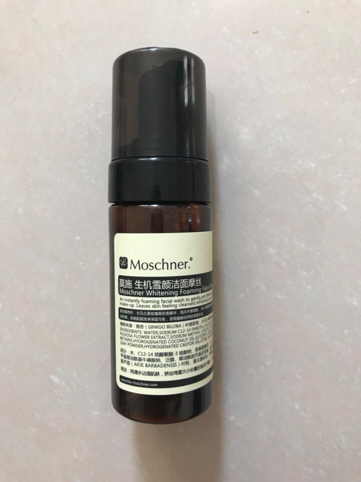 莫施（Moschner） 生机雪颜洁面摩丝膏120ML 深层清洁 男女洗面奶 洁面乳去角质 临期产品怎么样，好用吗，口碑，心得，评价，试用报告,第3张