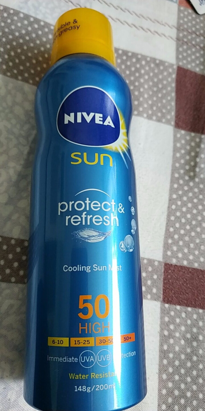 妮维雅高倍防晒喷雾防晒霜SPF50+冰爽透明气雾男女士面部全身户外防水汗张钧甯温暖的弦同款200ml怎么样，好用吗，口碑，心得，评价，试用报告,第4张