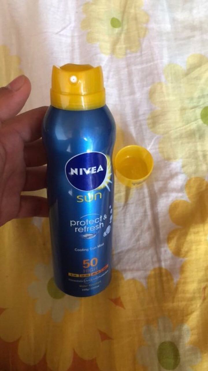 妮维雅(NIVEA)冰爽透明防晒气雾200ml（德国进口 防晒喷雾 防晒霜 隔离 SPF50）怎么样，好用吗，口碑，心得，评价，试用报告,第4张