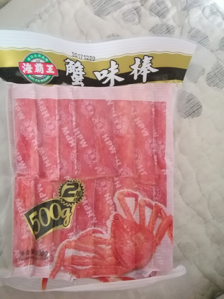 海霸王 蟹味棒 500g 32个 蟹味蟹柳 火锅丸子 火锅食材 烧烤食材怎么样，好用吗，口碑，心得，评价，试用报告,第3张