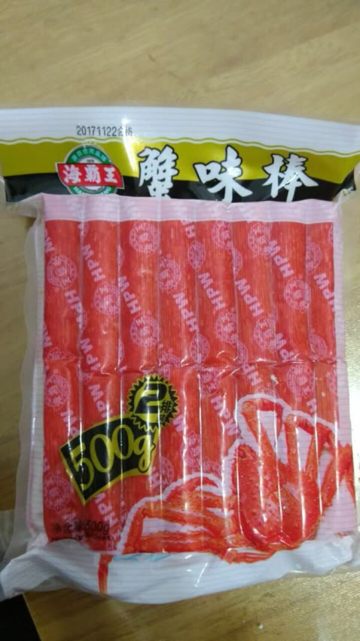 海霸王 蟹味棒 500g 32个 蟹味蟹柳 火锅丸子 火锅食材 烧烤食材怎么样，好用吗，口碑，心得，评价，试用报告,第4张