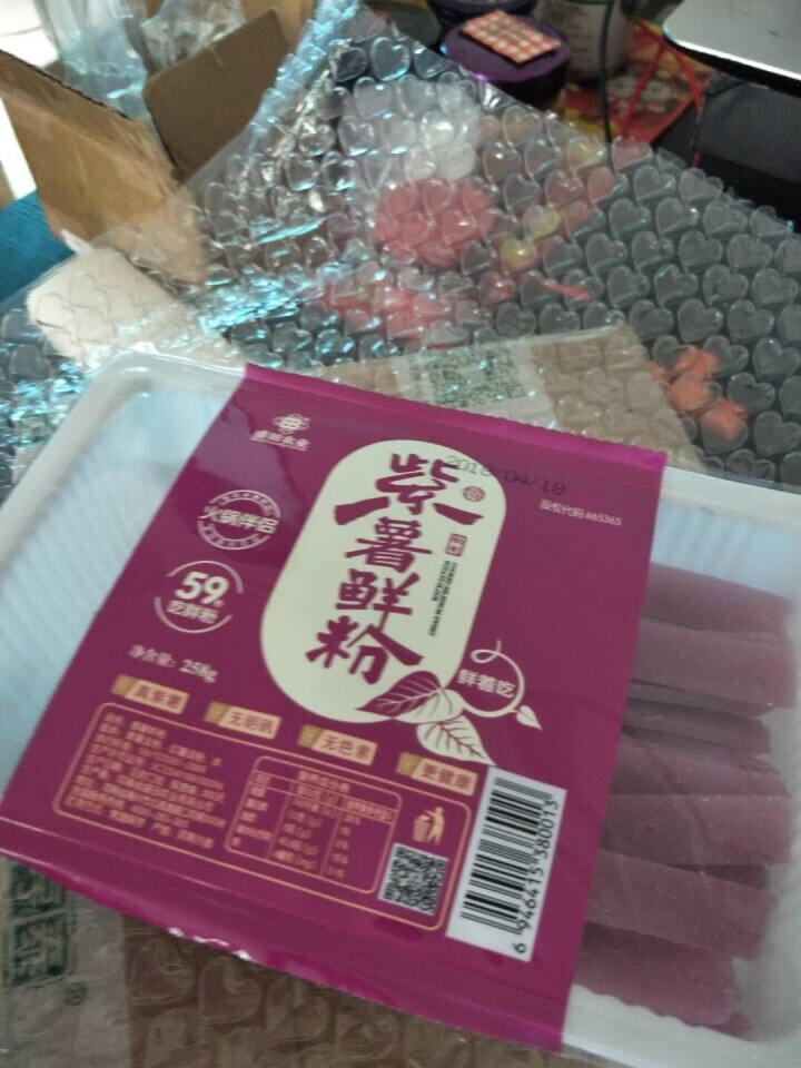 红薯紫薯鲜宽粉 方便即食酸辣粉 速食火锅鲜粉条 紫薯鲜粉怎么样，好用吗，口碑，心得，评价，试用报告,第2张