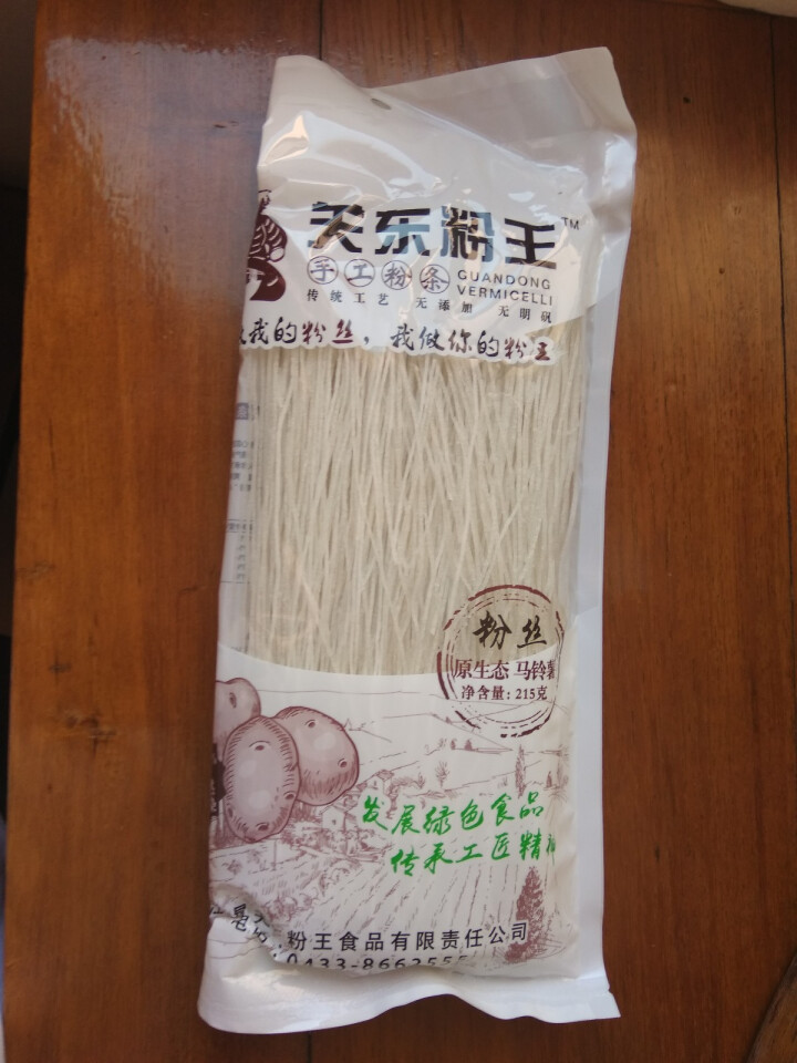 关东粉王 东北马铃薯粉丝  土豆粉丝215g 东北特产怎么样，好用吗，口碑，心得，评价，试用报告,第2张