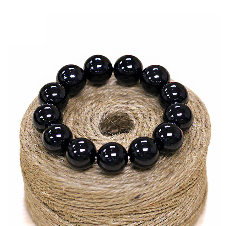 唐钰珠宝天然黑玛瑙手链品质aaaaa男女通用手链男款能量手串送男友