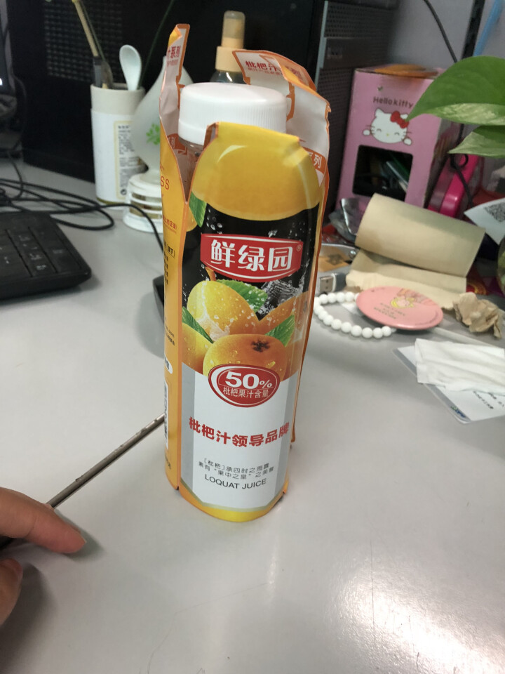 鲜绿园 枇杷汁100%枇杷王枇杷原浆果汁饮料大瓶饮料300ml 单瓶装试饮活动怎么样，好用吗，口碑，心得，评价，试用报告,第2张