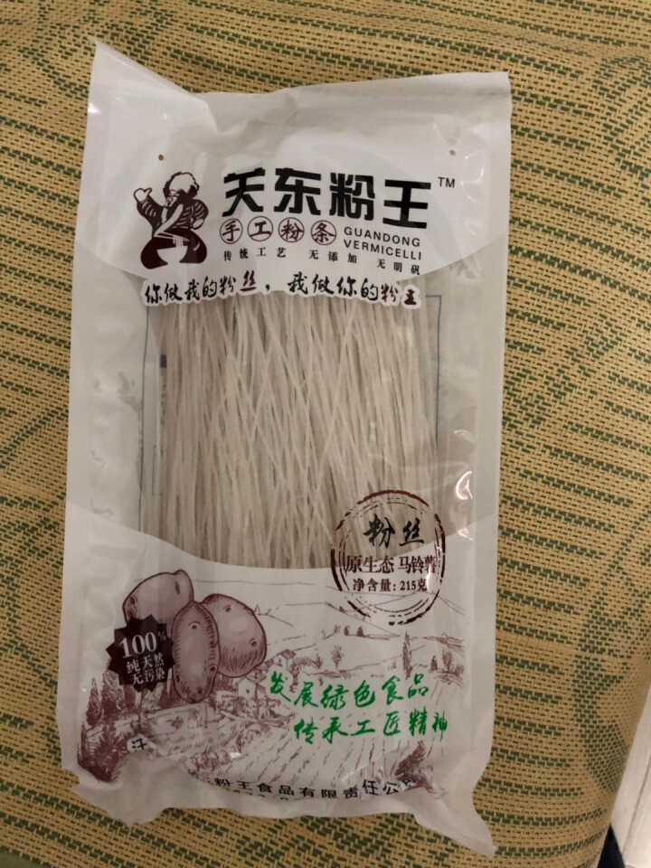 关东粉王 东北马铃薯粉丝  土豆粉丝215g 东北特产怎么样，好用吗，口碑，心得，评价，试用报告,第2张