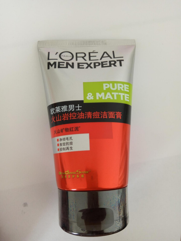 欧莱雅（LOREAL）男士火山岩控油清痘洁面膏100ml（男士洗面奶 清洁毛孔 护肤化妆品 祛痘）怎么样，好用吗，口碑，心得，评价，试用报告,第2张