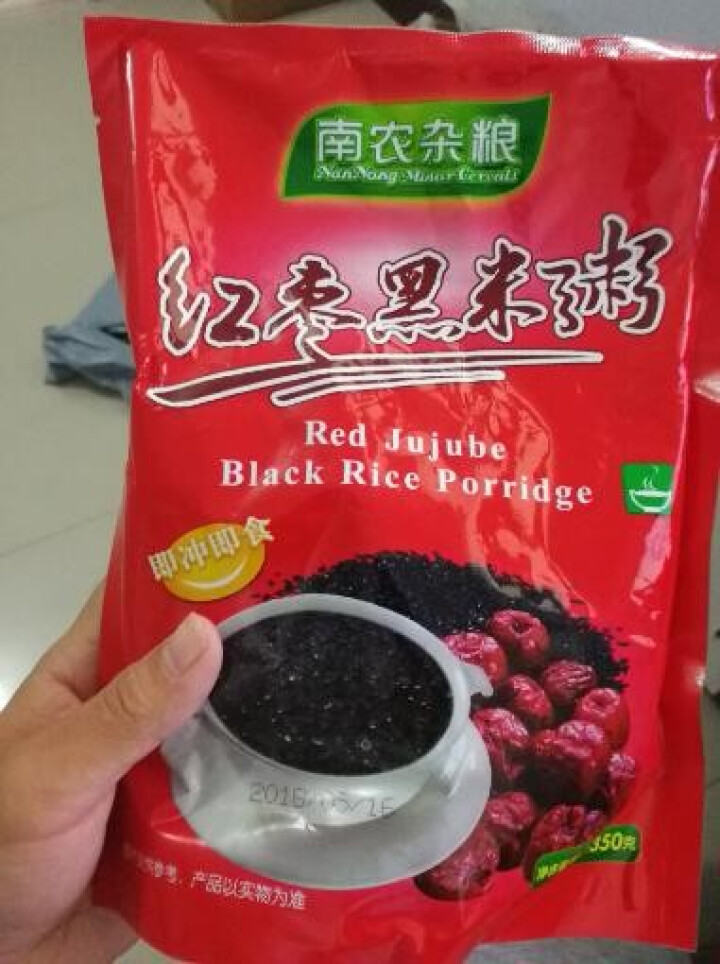 南农（nannong） 南农 红枣黑米粥方便速食五谷杂粮代餐食品营养粥 红枣黑米粥350g怎么样，好用吗，口碑，心得，评价，试用报告,第3张