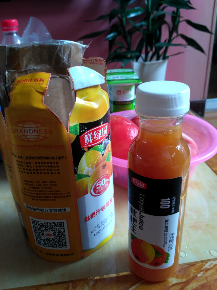 鲜绿园 枇杷汁100%枇杷王枇杷原浆果汁饮料大瓶饮料300ml 单瓶装试饮活动怎么样，好用吗，口碑，心得，评价，试用报告,第3张