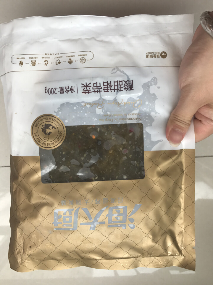 海大厨 大连特产酸甜裙带菜200g/袋X3 海木耳 海带丝 沙拉海藻 海白菜 凉拌菜 开袋即食怎么样，好用吗，口碑，心得，评价，试用报告,第2张