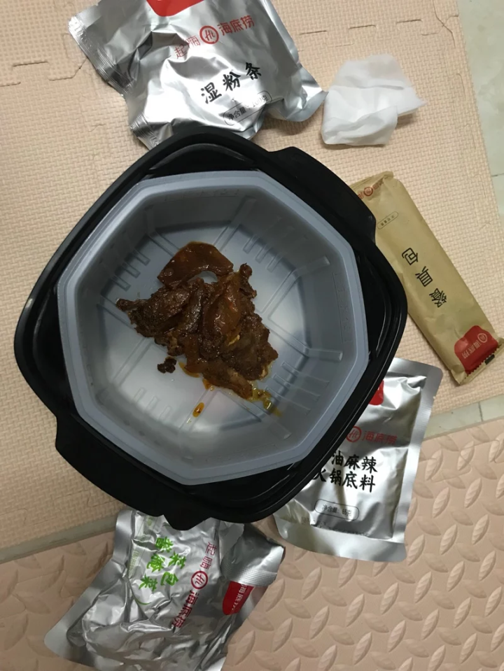 海底捞 麻辣嫩牛自煮火锅套餐435g 方便即食、微火锅  抖音同款怎么样，好用吗，口碑，心得，评价，试用报告,第3张