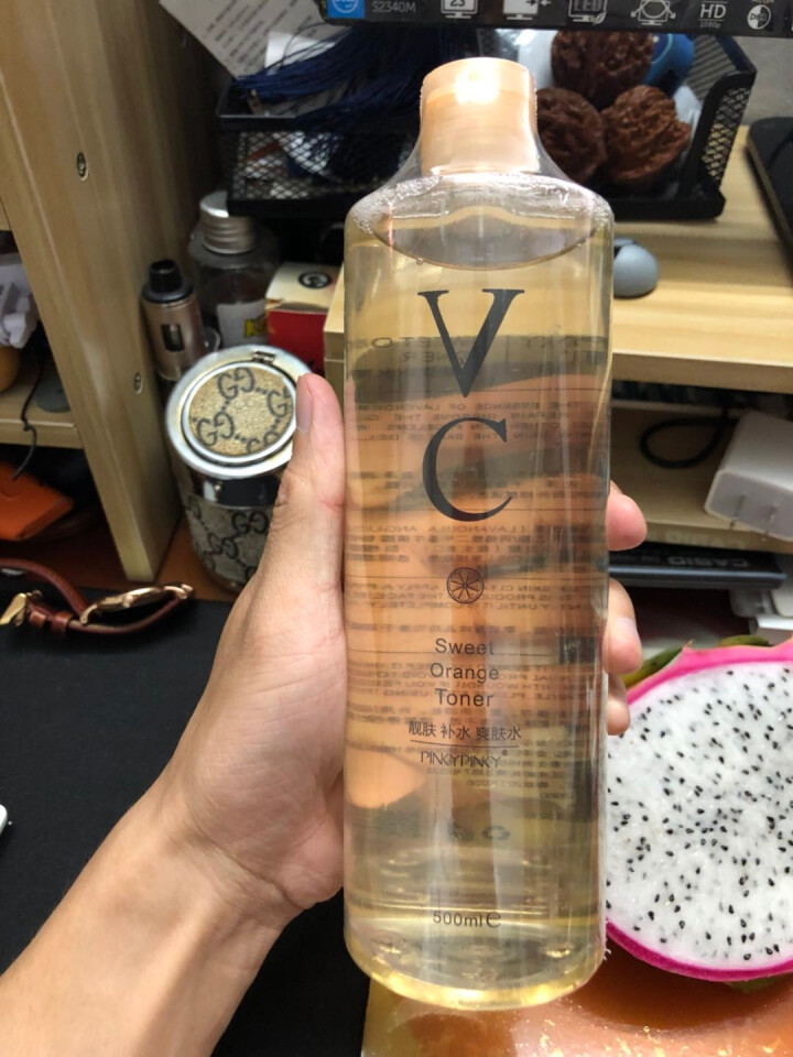 缤肌vc水爽肤水女补水保湿收缩毛孔提亮肤色化妆控油去痘印 500ml一瓶怎么样，好用吗，口碑，心得，评价，试用报告,第2张