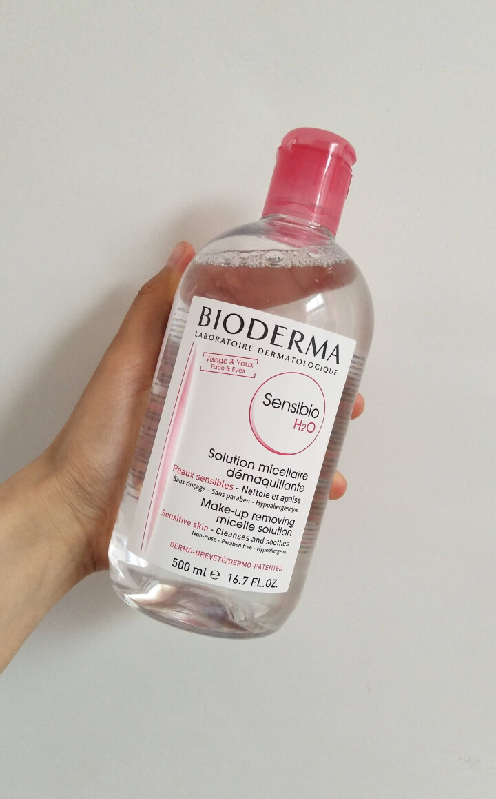 法国贝德玛（Bioderma）舒妍多效洁肤液500ml （卸妆水 深层清洁 粉水 舒缓保湿 敏感肌 眼唇 原装进口）怎么样，好用吗，口碑，心得，评价，试用报告,第2张