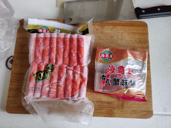 海霸王 蟹味棒 500g 32个 蟹味蟹柳 火锅丸子 火锅食材 烧烤食材怎么样，好用吗，口碑，心得，评价，试用报告,第2张