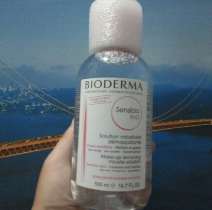 法国贝德玛（Bioderma）舒妍多效洁肤液500ml （卸妆水 深层清洁 粉水 舒缓保湿 敏感肌 眼唇 原装进口）怎么样，好用吗，口碑，心得，评价，试用报告,第2张