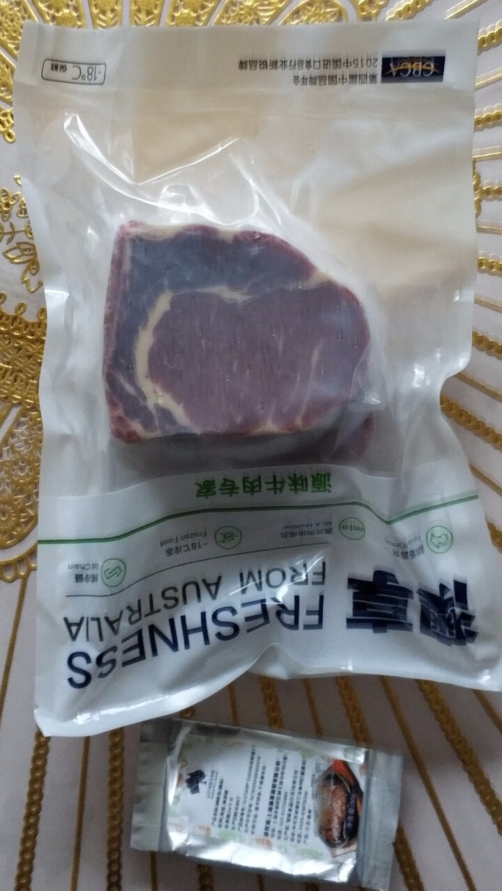 澳享 澳洲原味眼肉牛排新鲜 原切肉眼草饲牛排500g袋装黑椒套餐怎么样，好用吗，口碑，心得，评价，试用报告,第4张